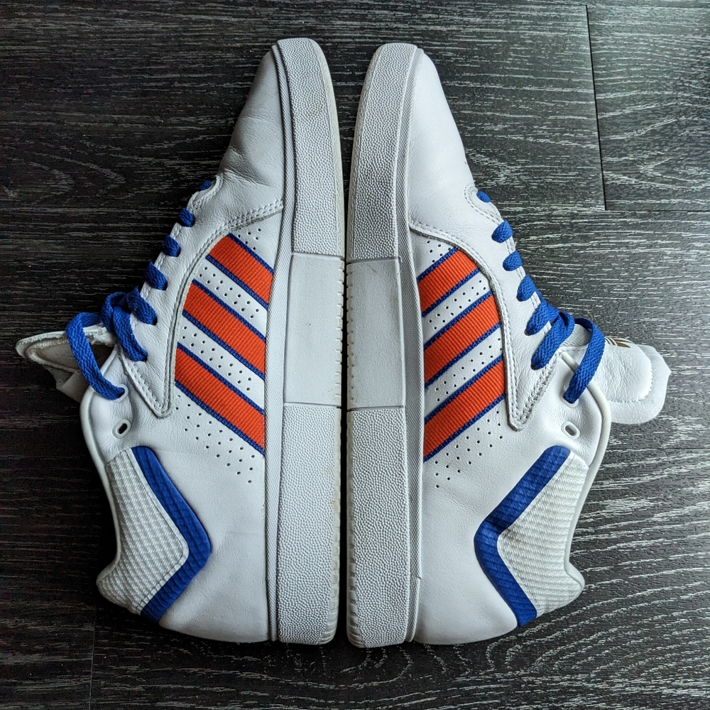 Adidas Tyshawn, Men's size 12, White / Blue / Orange